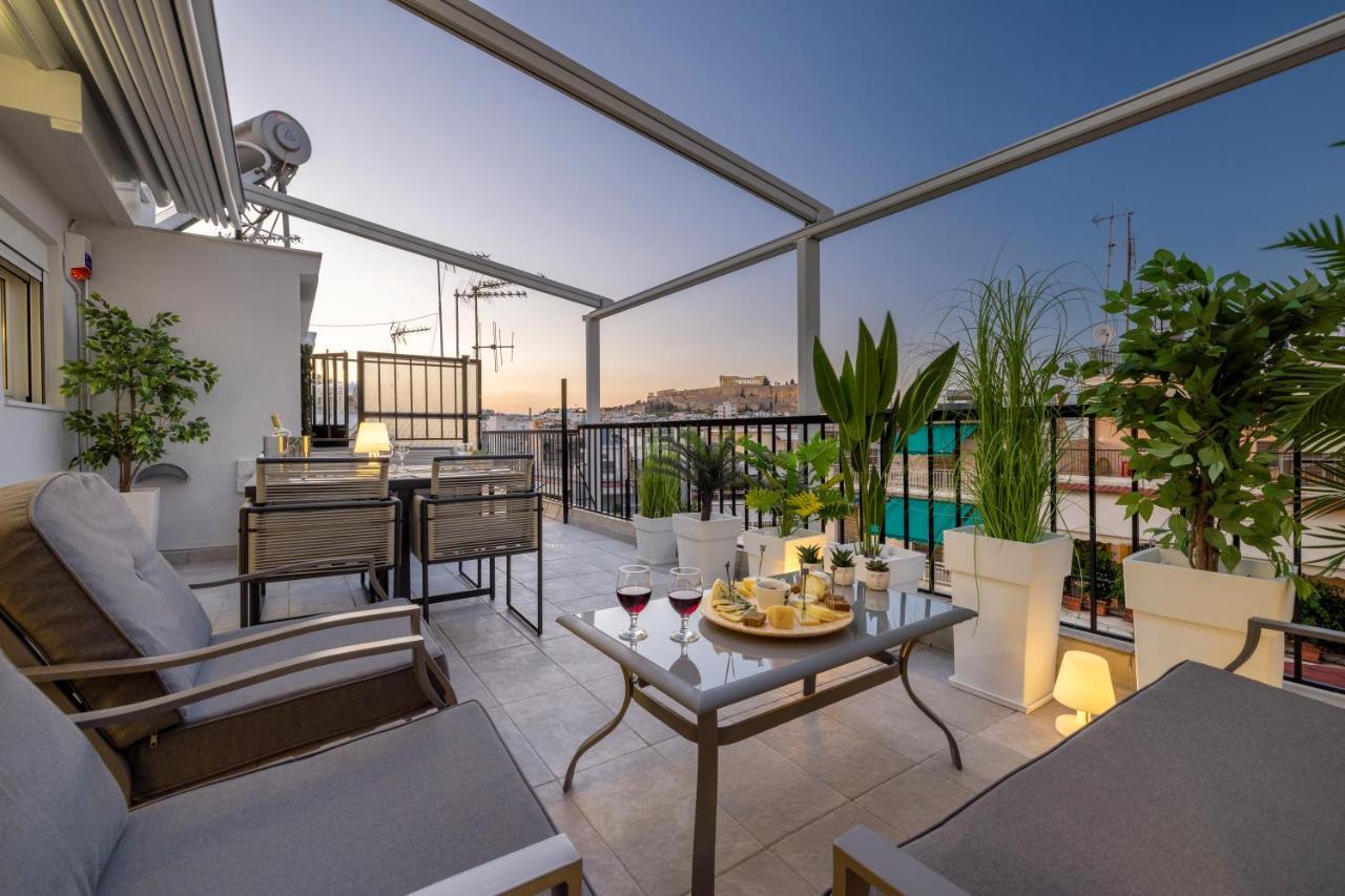 Appartamento Acropolis Views Studio Atene Esterno foto